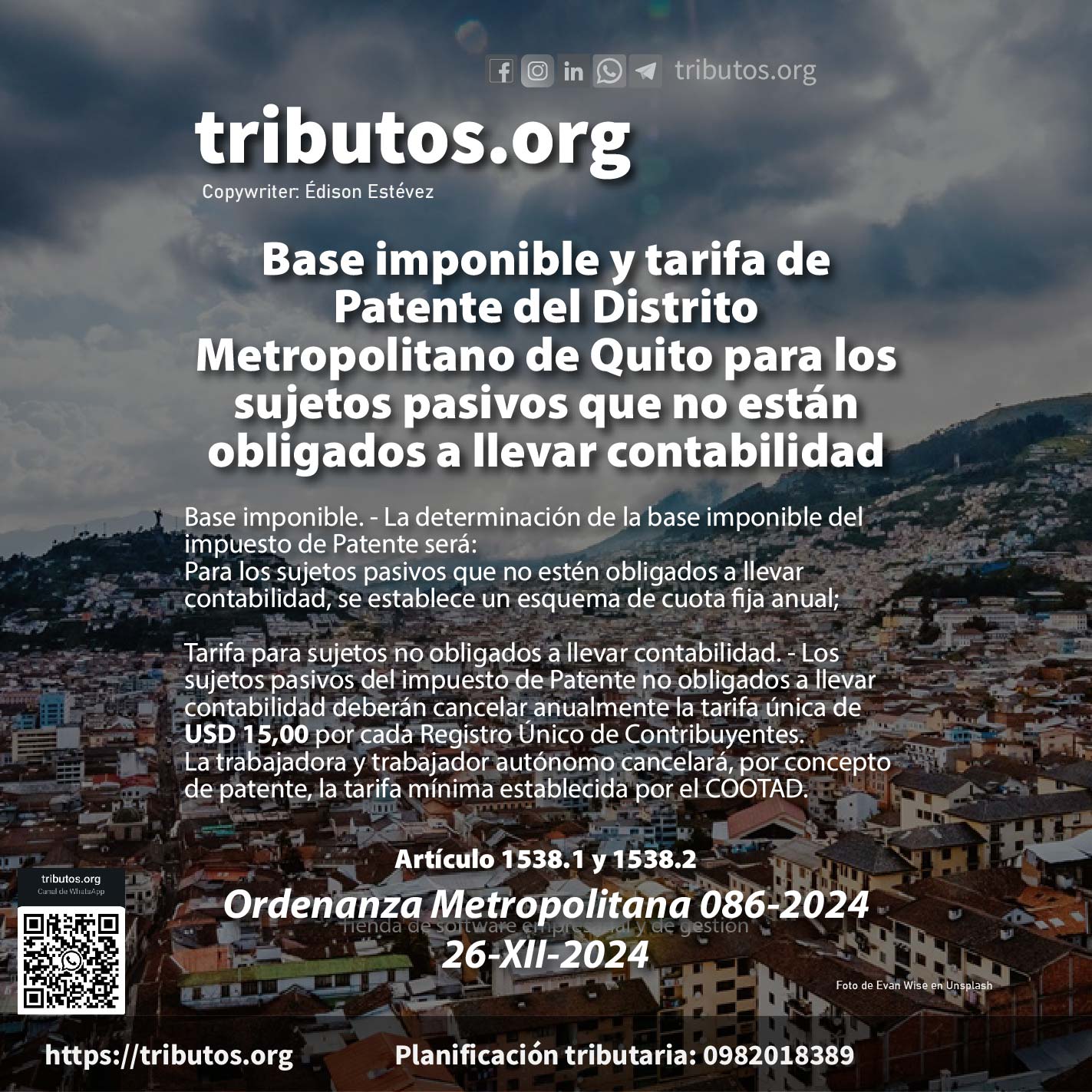 Patente Metropolitano Quito