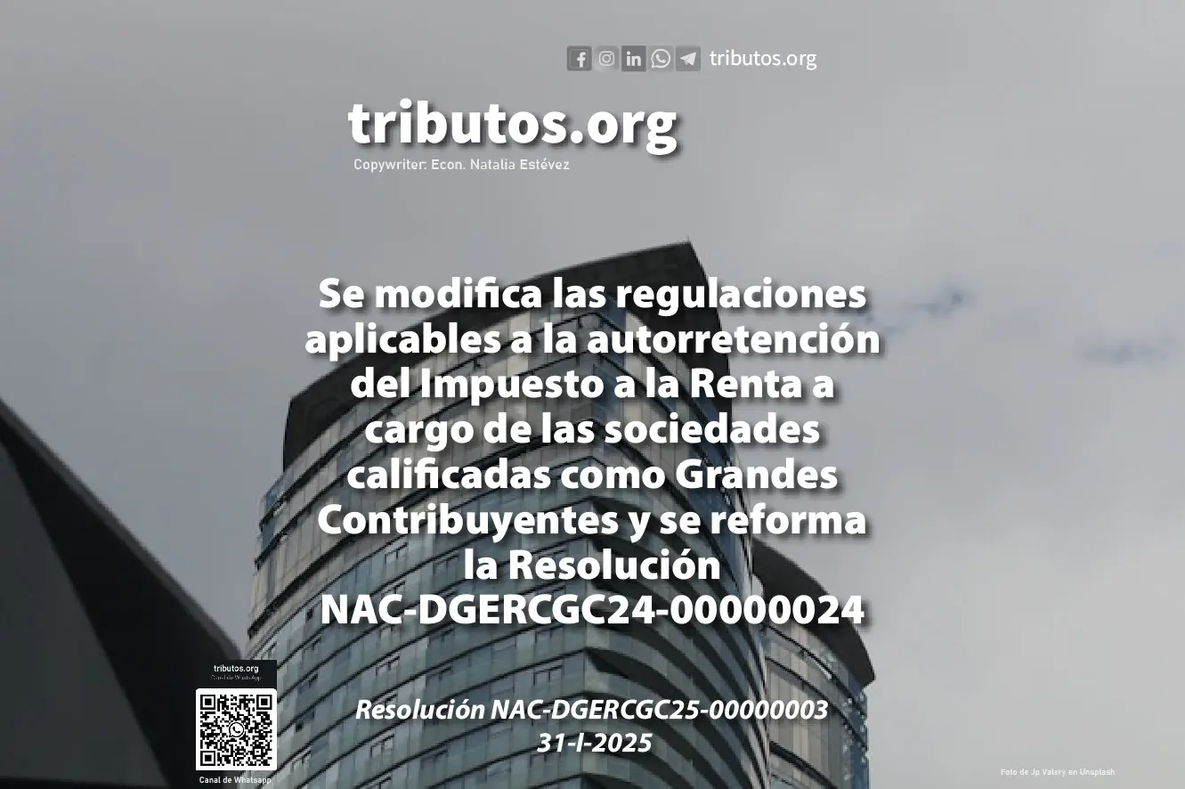 autorretención del Impuesto a la Renta de Grandes Contribuyentes
