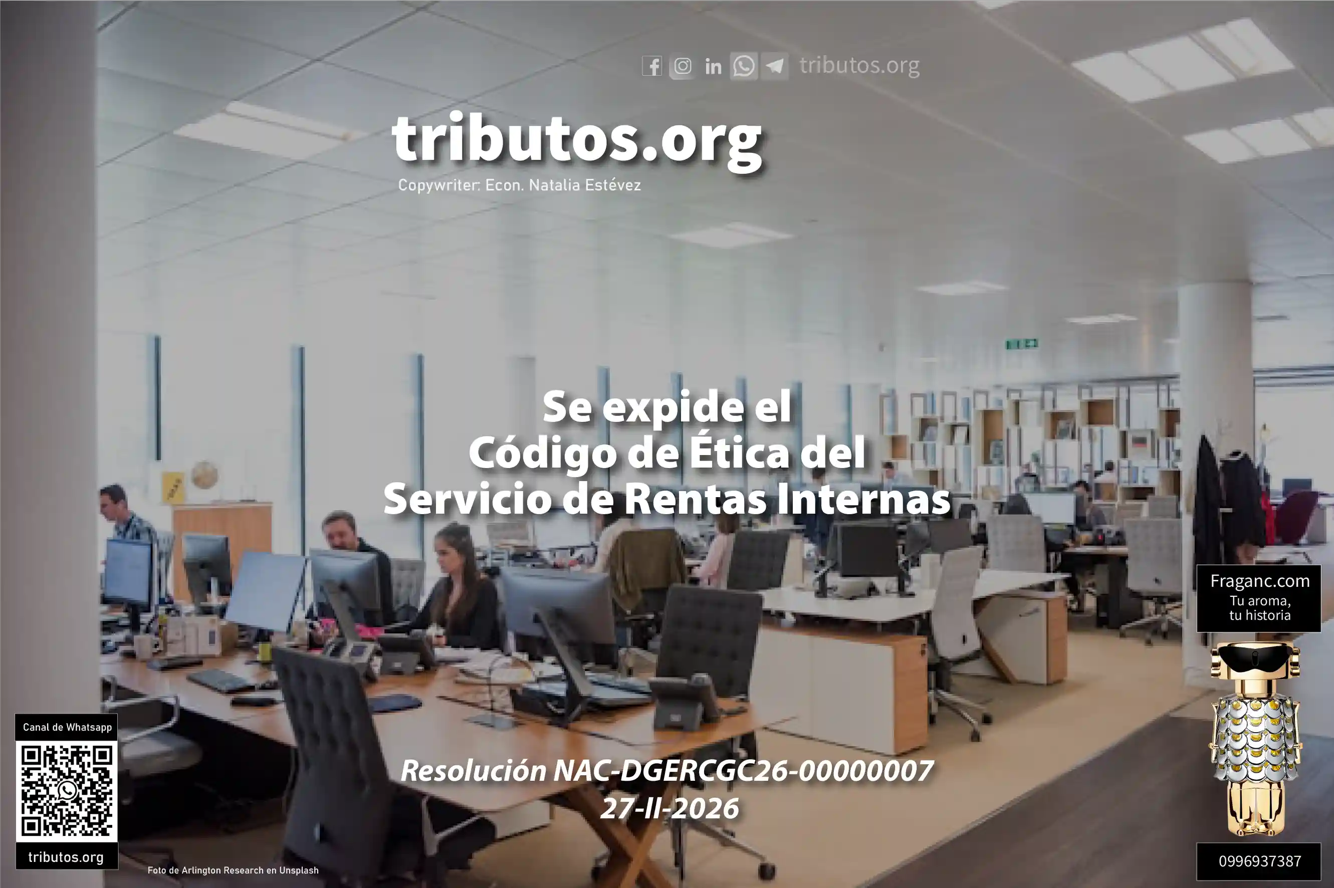 Se expide el código de ética del SRI