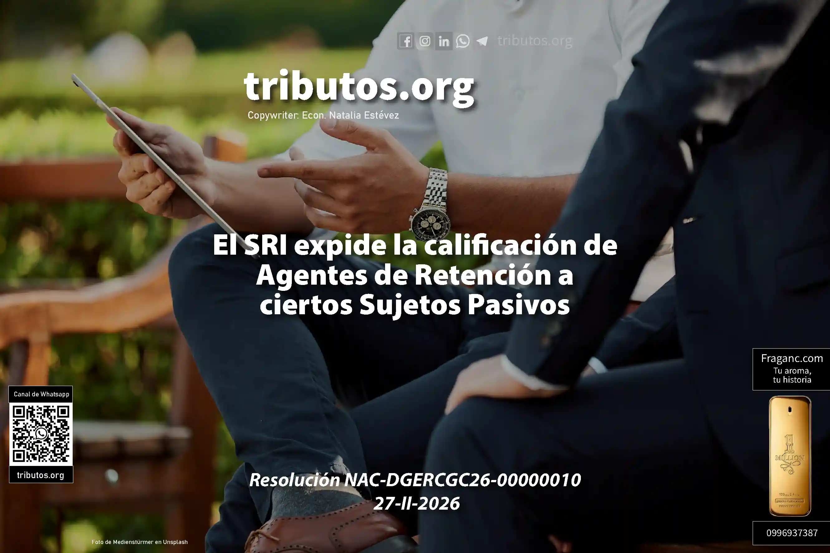 El SRI expide la calificación de Agentes de Retención a ciertos Sujetos Pasivos