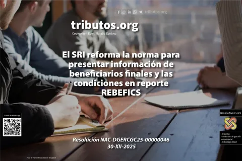 sri reforma norma para presentar información beneficiarios finales y reporte REBEFICS
