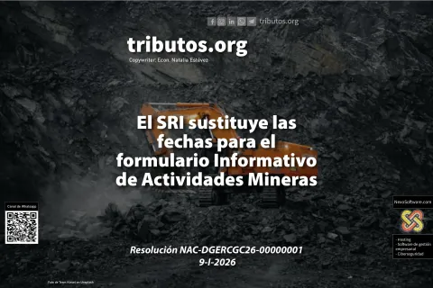 sri sustituye las fechas para el formulario de Actividades Mineras